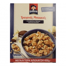 Quaker Τραγανές Μπουκιές Cookies και Cream (450gr)