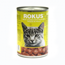 Rokus Κονσέρβα Γάτας Κοτόπουλο (410gr)