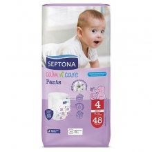 Septona Βρεφικές Πάνες Βρακακι Calm Care No4 7-13kg (48τμχ)