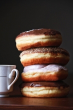 Donut Λουκουμάς Σοκολάτας με Γέμιση Σοκολάτα (6τμχ)