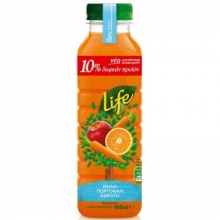 Life Πορτοκάλι - Μήλο - Καρότο 400ml
