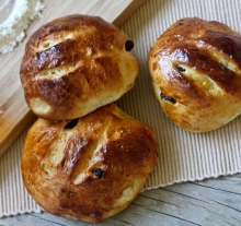 Σταφιδόψωμο χωρίς Λάδι