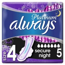 Always Σερβιέτες Secure Night No4 (5τμχ)