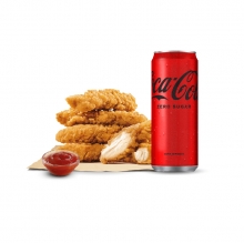 1 Μερίδα Κοτομπουκιές + 1 Coca-Cola 330ml