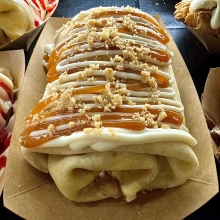Crepe Roll Banoffee με Φρέσκια Μπανάνα