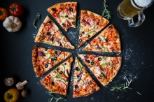 Pizza Κοτόπουλο - Γαλοπούλα (οικογενειακή large -10τμχ)
