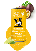 The Locals Cocktail Pornstar Martini Vodka Passion Fruit and Lime 250ml