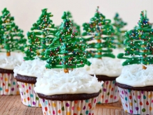 Χριστουγεννιάτικο Cupcake (ατομικό)