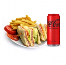 1 Club Sandwich Κλασικό + 1 Αναψυκτικό 330ml επιλογής
