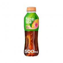 FuzeTea Black Ice Tea Ροδάκινο με εκχύλισμα Ιβίσκου 500ml