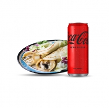 1 Κρέπα Αλμυρή επιλογής + 1 Αναψυκτικό 330ml επιλογής ΔΩΡΟ