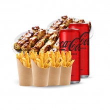 ΠΡΟΣΦΟΡΑ 07 : 20 Καλαμάκια επιλογής + 4 Μερίδες Πατάτες Τηγανητές + 6 Πίτες Κομμένες