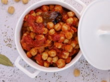 Ρεβίθια με Λαχανικά και Μελιτζάνα (νηστήσιμα)