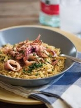 Κριθαρότο με Καλαμαρίδα