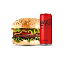 1 Big Double Burger + 1 Coca-Cola 330ml