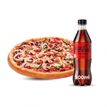 1 Πίτσα 32cm επιλογής + 1 Coca-Cola 500ml ΔΩΡΟ