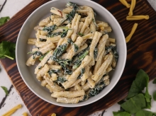 Σκιουφιχτά με Ανθότυρο και Τριμμένο Κεφαλοτύρι