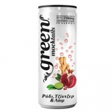 Green Mocktails Pomegrante Ginger and Lime 330ml