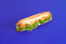 Λευκή Μπαγκέτα με Κοτομπουκιές