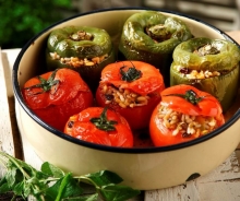 Πιπεριές Γεμιστές χωρίς Κιμά