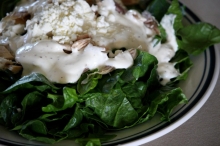 Σαλάτα Μαρούλι με Σως Τυριών