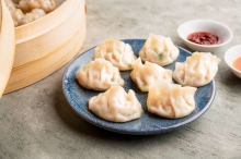 Dumplings στον Ατμό με Γαρίδες και Bamboo