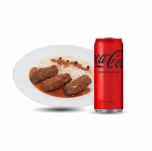 1 Μερίδα Κεφτεδάκια Τηγανητά + 1 Coca-Cola 330ml