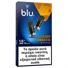 Blu 2.0 Κάψουλες Golden Tobacco 1.6 - 6.70€
