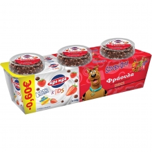 Kri Kri Scooby Φράουλα 3x150gr