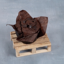 Muffin Σοκολάτα με Γέμιση Σοκολάτα - Φουντούκι