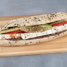 Χωριάτικο Νηστίσιμο (σε μπαγκετίνι πολύσπορο)