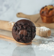 Muffin Σοκολάτα με Γέμιση Σοκολάτα - Φουντούκι