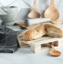 Κουλούρι Γεμιστό με Κρέμα Τυριού