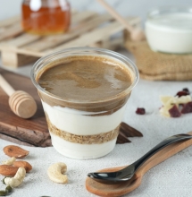 Γιαούρτι 2% Στραγγιστό με Ταχίνι Ολικής, Μέλι και Βρώμη