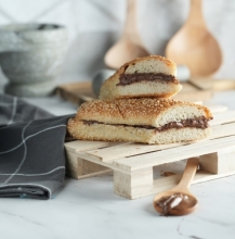 Κουλούρι Γεμιστό με Nutella και Μπανάνα