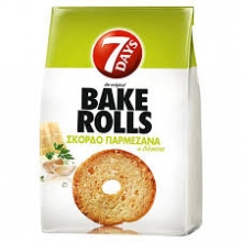 7Days Bake Rolls Σκόρδο, Παρμεζάνα και Βότανα 150gr