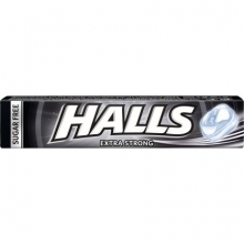 Halls Καραμέλες Extra Strong χωρίς Ζάχαρη 32gr