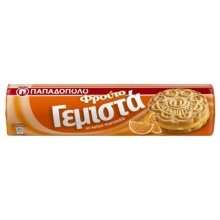 Παπαδοπούλου Μπισκότα Γεμιστά με Πορτοκάλι 200gr