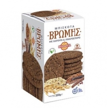 Βιολάντα Μπισκότα Βρώμης με Χαρούπι και Λιναρόσπορο 200gr