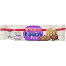 Παπαδοπούλου Μπάρα Δημητριακών Digestive με Κόκκινα Φρούτα και Σοκολάτα Γάλακτος 28gr