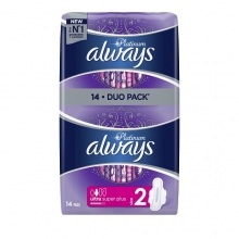 Always Ultra Platinum Long Value Pack 14τμχ