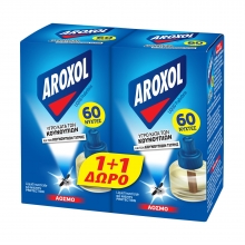Aroxol Εντομοκτόνο Υγρό Ανταλλακτικό 60 Νύχτες (1+1)