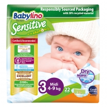 Babylino Πάνες Sensitive N3 22τμχ