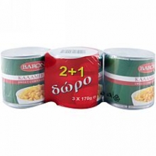 Baron Καλαμπόκι σε Φυσικό Χυμό 3x170gr