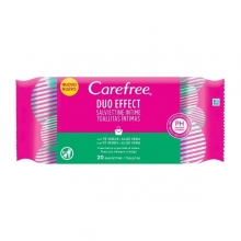 Carefree Υγρά Μαντηλάκια Green Tea and Aloe Vera 20τμχ