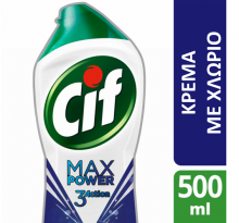 Cif Κρέμα Καθαρισμού με Χλώριο Fresh 500ml