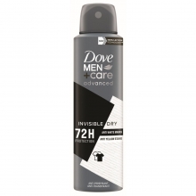 Dove Men Spray Advanced Invisible Dry 150ml