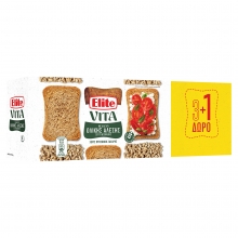 Elite Φρυγανιές Ολικής Άλεσης 90gr (3+1 ΔΩΡΟ)