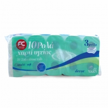 FC Χαρτί Υγείας Απαλό 3Φ 10τμχ 900gr