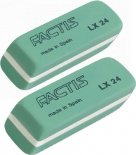 Factis Γόμα Μικρή Πράσινη 2τμχ